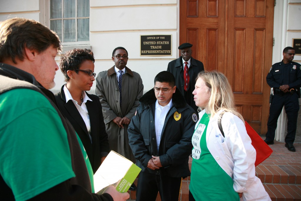 Activists meet with Jewel James of USTR /Photo by Ted Majdosz