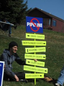 The Mountain Valley Pipeline would pass through several counties in southwest and south central Virginia./ Photo courtesy of Preserve the New River Valley