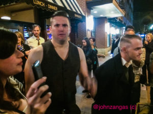 Richard Spencer, President of the National Policy Institute (center)/Photo by John Zangas